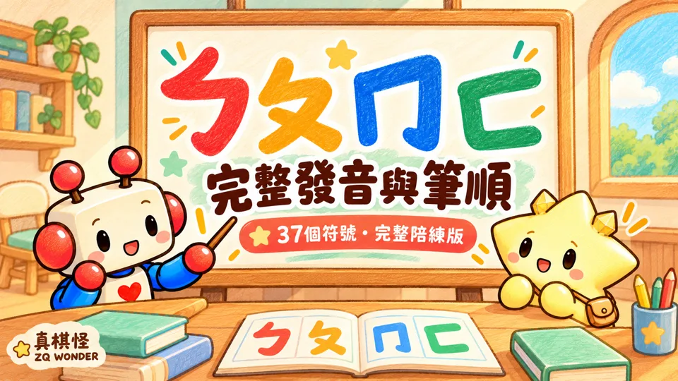 ㄅㄆㄇㄈ注音完整教學|37個發音與筆順・完整陪練版|真棋怪影片封面