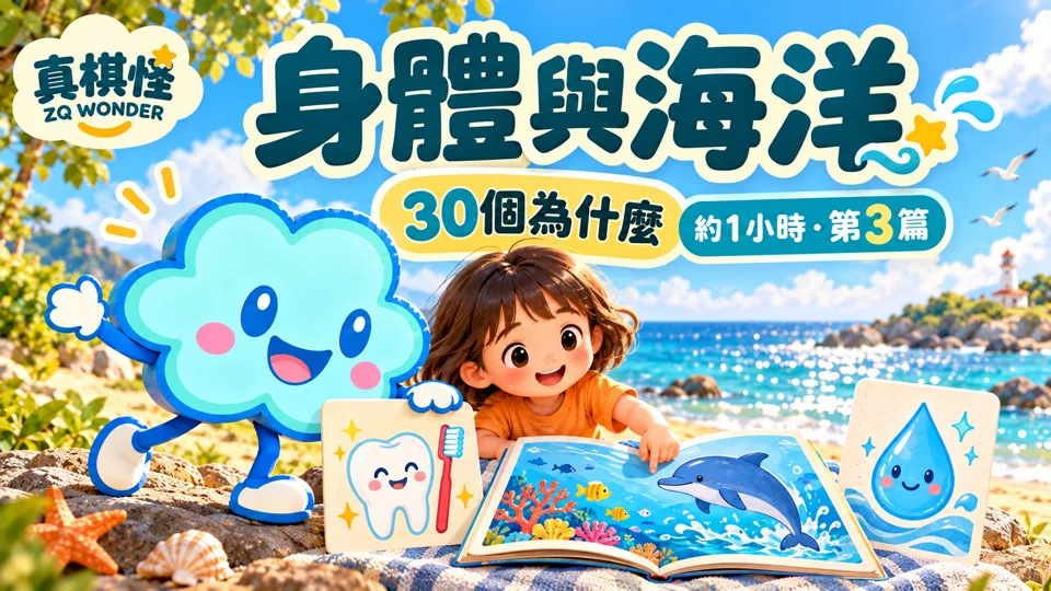 一小時科普卡通｜身體與海洋的30個為什麼｜阿普合輯3・真棋怪影片封面