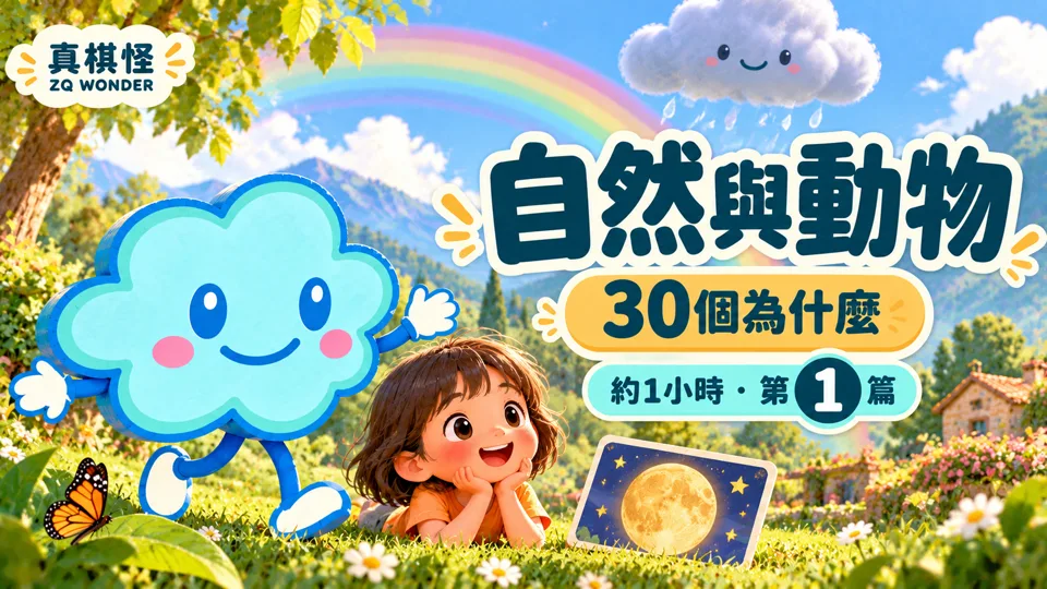 一小時科普卡通｜自然與動物的30個為什麼｜阿普合輯1・真棋怪影片封面