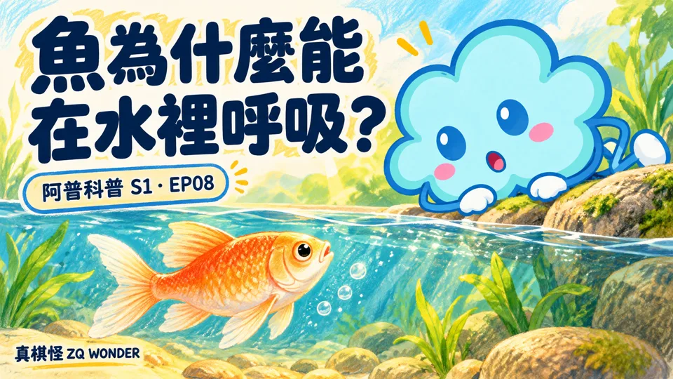 魚為什麼能在水裡呼吸？認識鰓與水中氧氣｜真奇怪到底為什麼呢？S1 EP08影片封面
