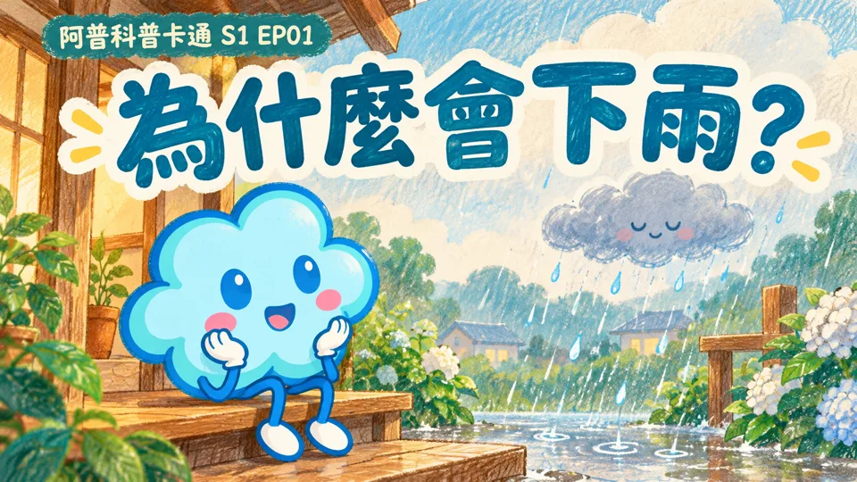 為什麼會下雨？認識蒸發、凝結與水循環｜真奇怪到底為什麼呢？S1 EP01影片封面