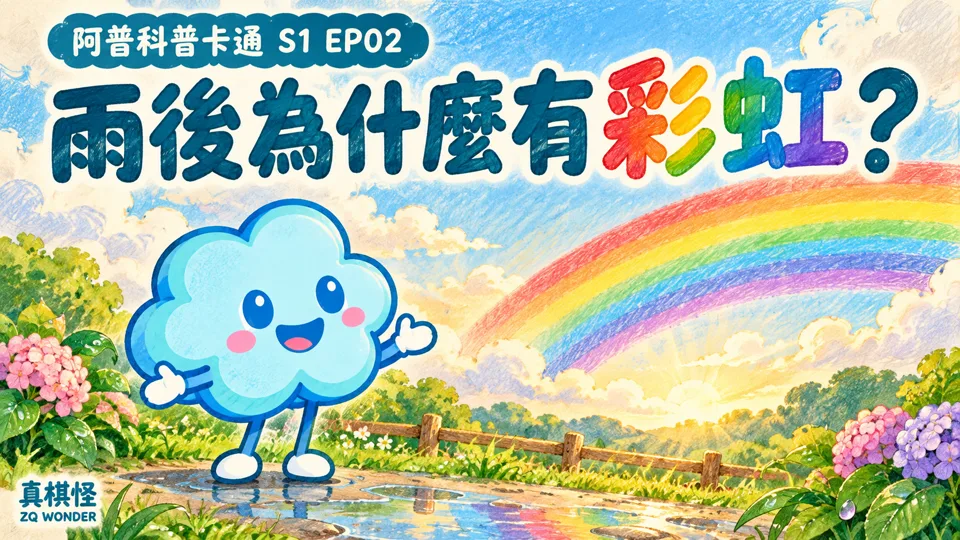 為什麼雨後有時會有彩虹？陽光和水滴的祕密｜真奇怪到底為什麼呢？S1 EP02影片封面